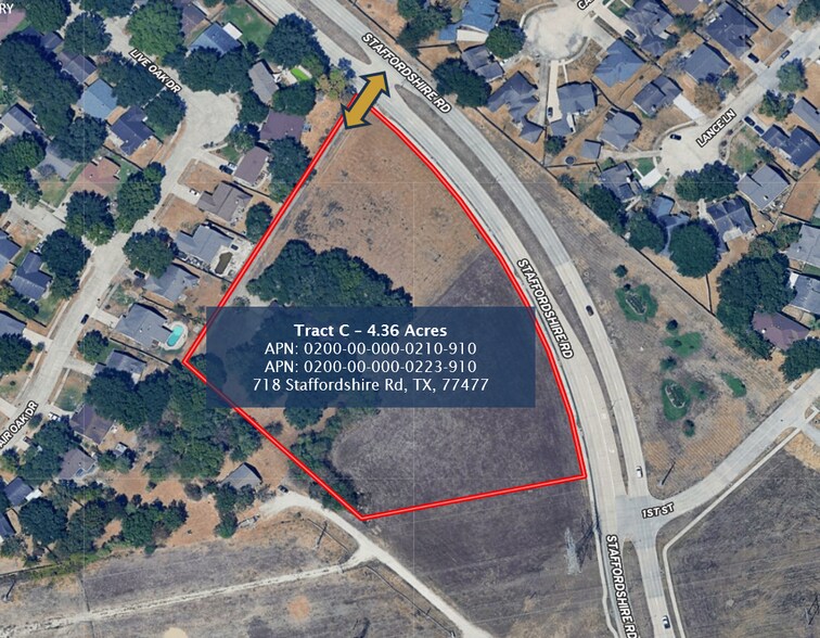 718 Staffordshire, Stafford, TX à vendre - Aérien – Image 2 sur 2
