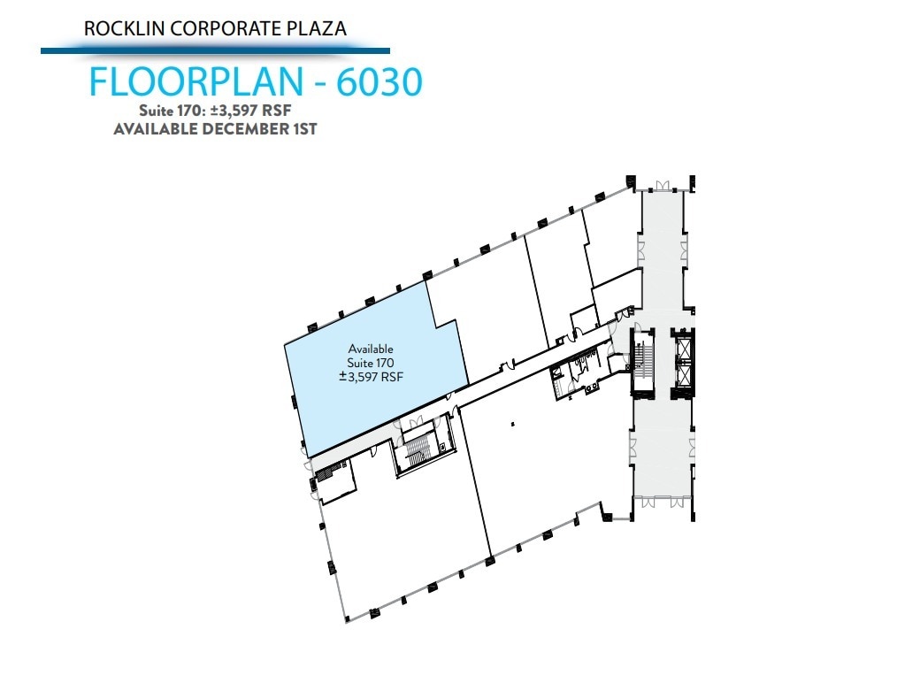 6020 W Oaks Blvd, Rocklin, CA à louer Plan d’étage– Image 1 sur 1