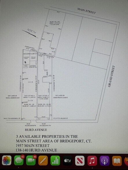 1957-1959 Main St, Bridgeport, CT à vendre - Plan cadastral – Image 3 sur 4
