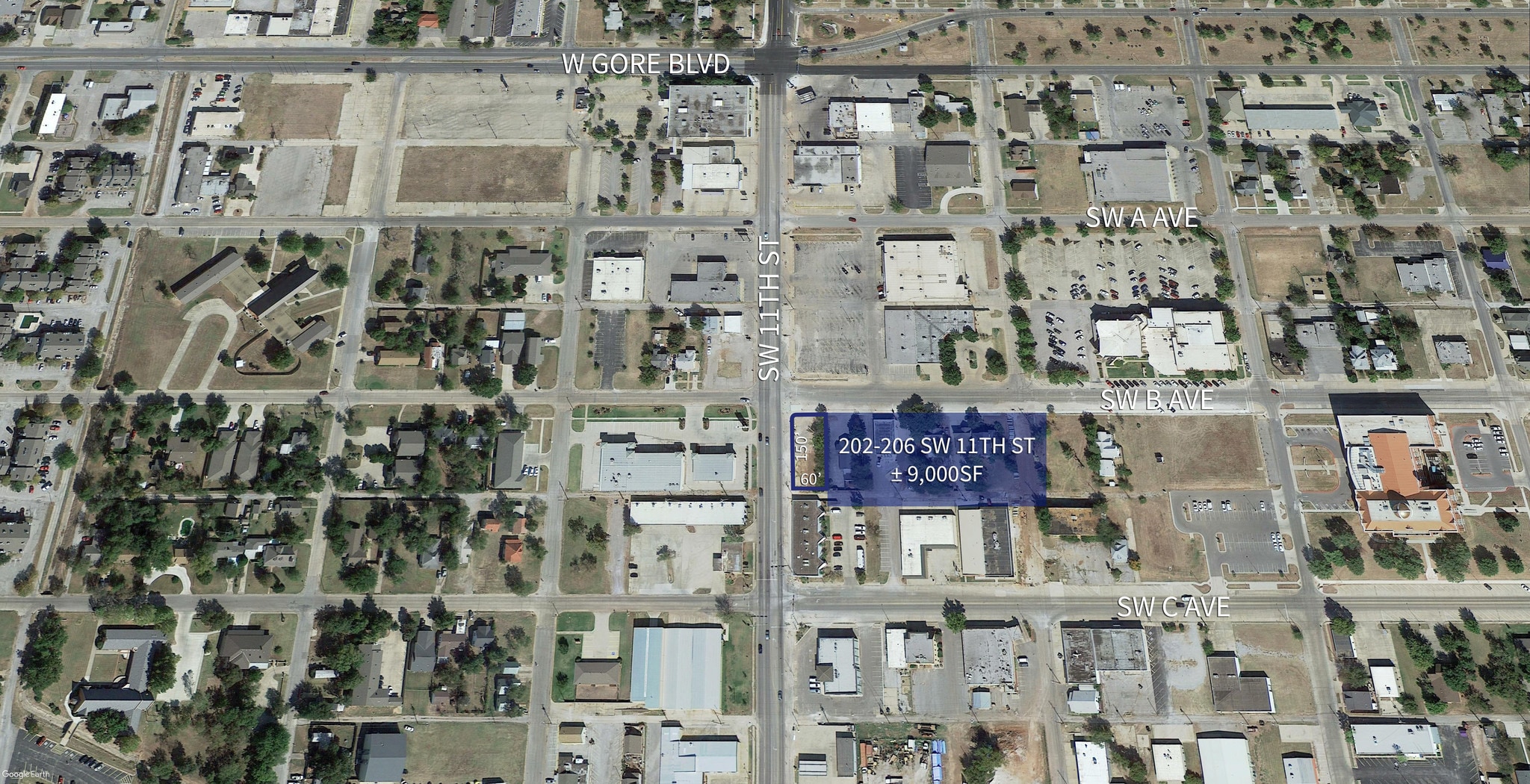 202-206 11th St, Lawton, OK à vendre Aérien– Image 1 sur 3