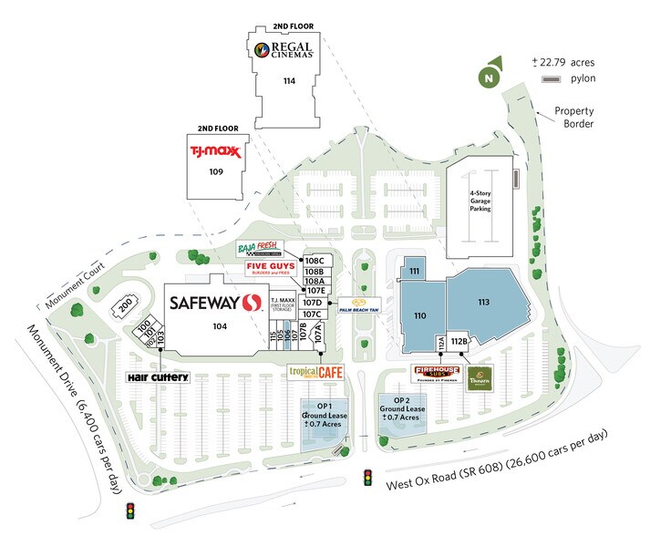 12100-12220 W Fairfax Towne Center, Fairfax, VA à louer - Plan de site – Image 3 sur 21
