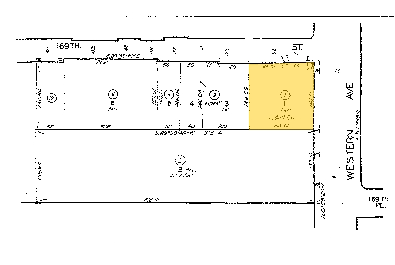 16901 S Western Ave, Gardena, CA à louer - Plan cadastral – Image 2 sur 5