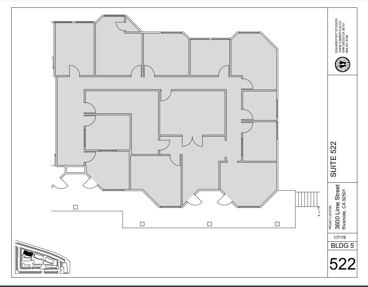 3600 Lime St, Riverside, CA à louer Plan d’étage– Image 1 sur 1