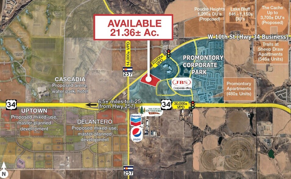 SEC of US 34 Business & US Hwy 257, Greeley, CO à vendre - Aérien – Image 1 sur 1