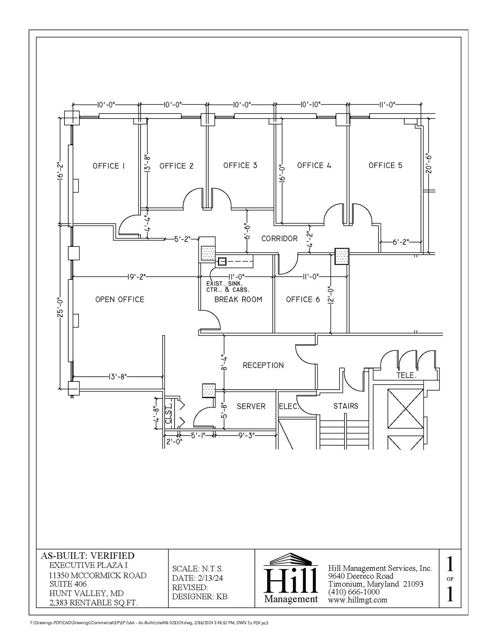 11350 McCormick Rd, Hunt Valley, MD à louer Plan d’étage– Image 1 sur 1