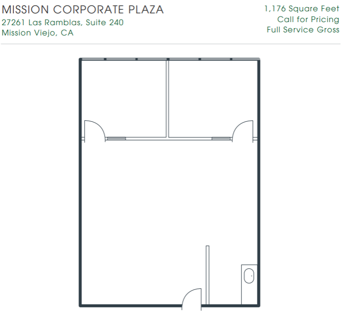 27261 Las Ramblas, Mission Viejo, CA à louer Plan d’étage– Image 1 sur 2