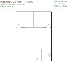 27261 Las Ramblas, Mission Viejo, CA à louer Plan d’étage– Image 1 sur 2