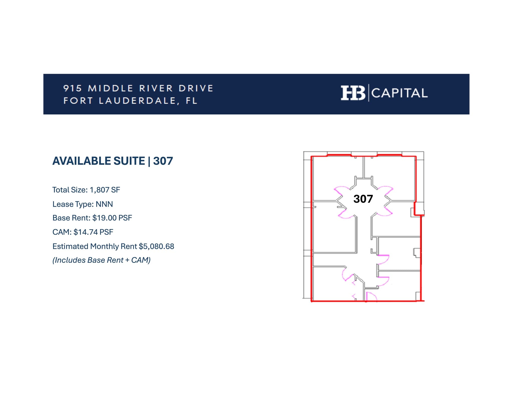 915 Middle River Dr, Fort Lauderdale, FL à louer Plan de site– Image 1 sur 1