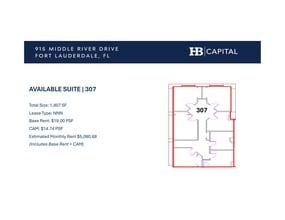 915 Middle River Dr, Fort Lauderdale, FL à louer Plan de site– Image 1 sur 1