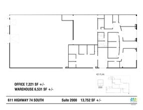665 Highway 74 S, Peachtree City, GA à louer Plan de site– Image 1 sur 1