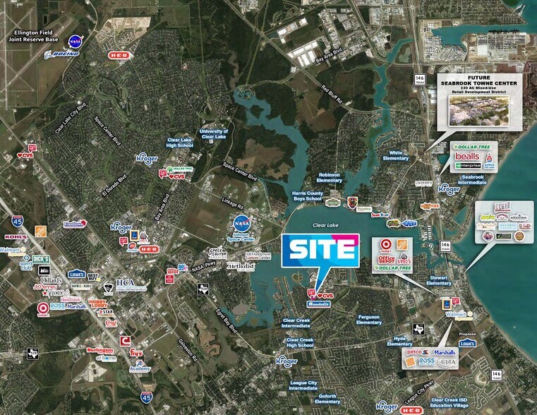 2800 Marina Bay Dr, League City, TX à louer - Aérien – Image 2 sur 8