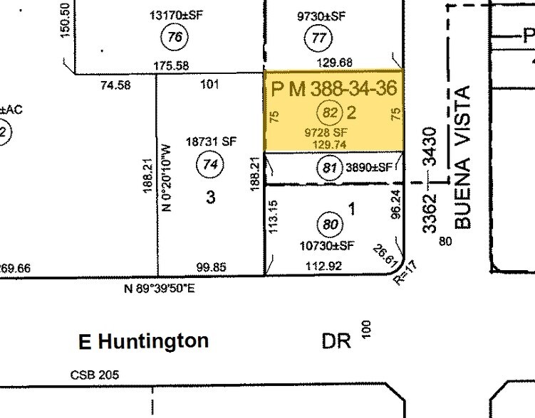 1265 Huntington Dr, Duarte, CA à louer - Plan cadastral – Image 3 sur 3