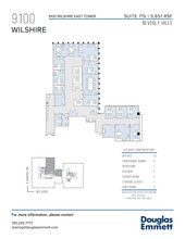 9100 Wilshire Blvd, Beverly Hills, CA à louer Plan d’étage– Image 1 sur 1