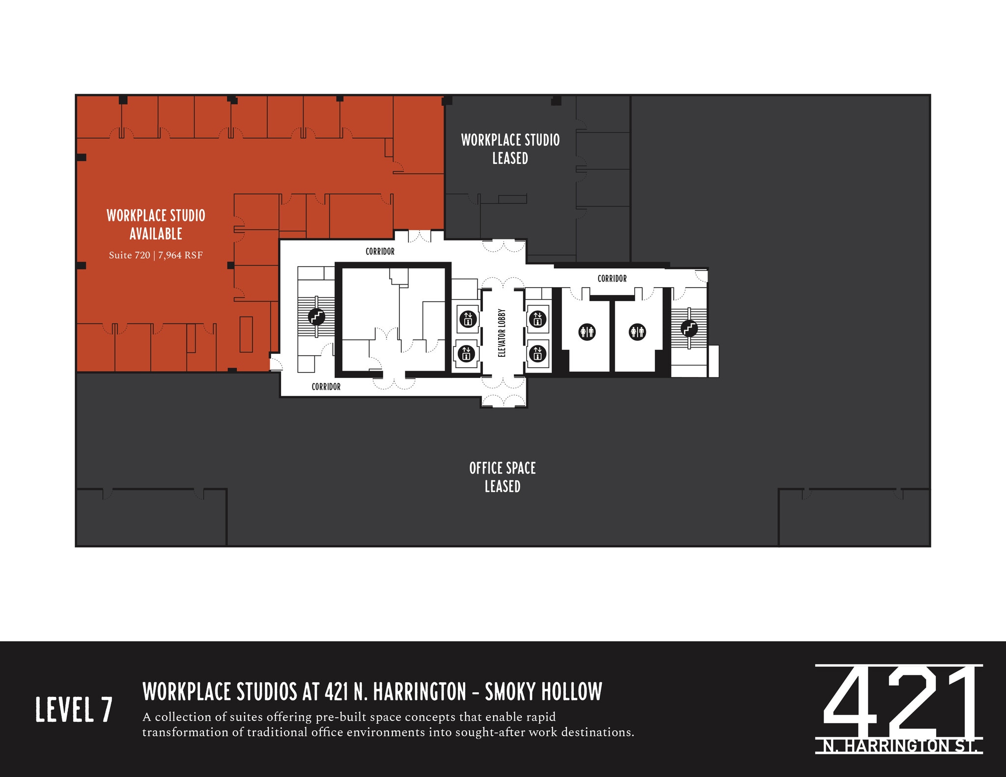 421 N Harrington St, Raleigh, NC à louer Plan d’étage– Image 1 sur 1