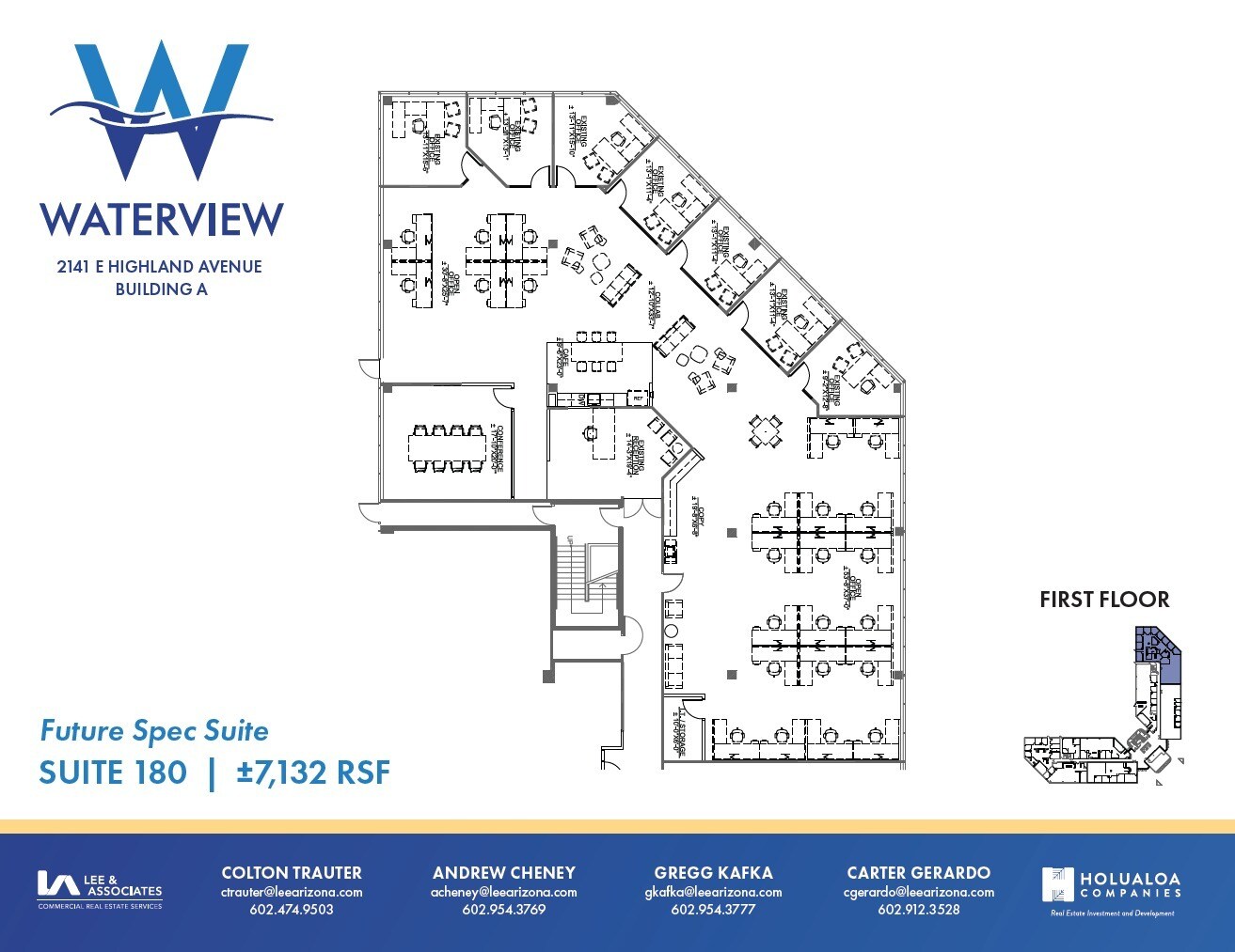 2141 E Highland Ave, Phoenix, AZ à louer Plan d’étage– Image 1 sur 1