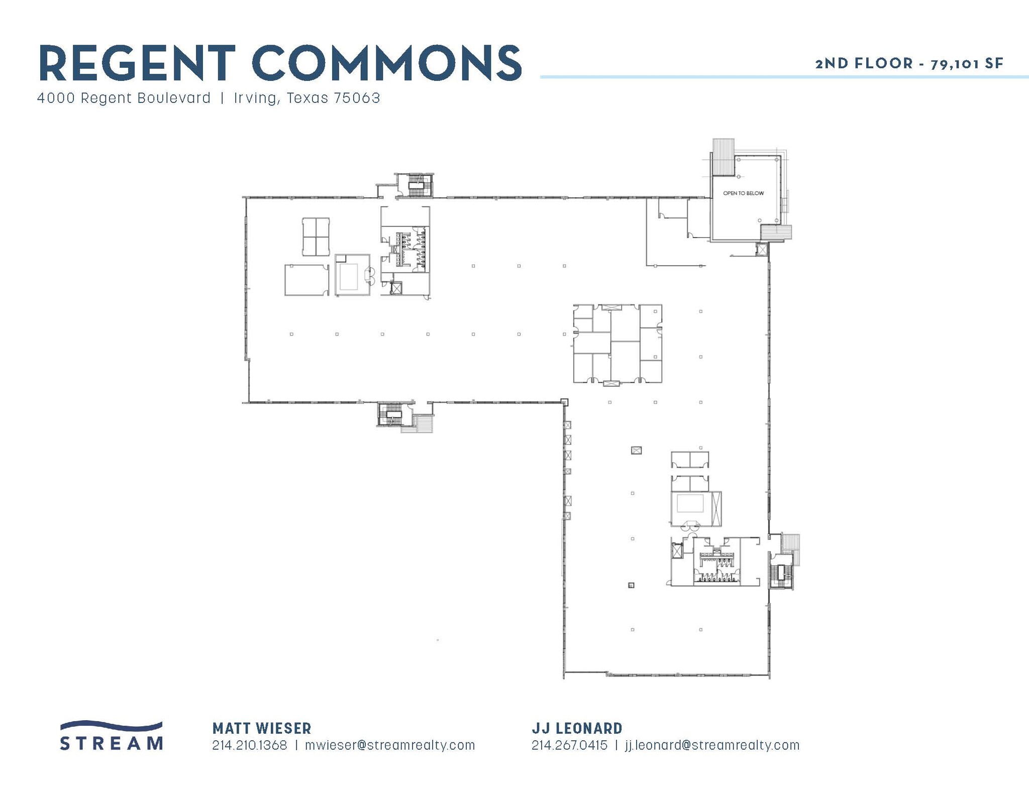 4000 Regent Blvd, Irving, TX à louer Plan d’étage– Image 1 sur 1