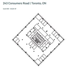 245 Consumers Rd, Toronto, ON à louer Plan d’étage– Image 1 sur 1