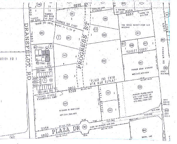 10332 S Dransfeldt Rd, Parker, CO à vendre - Plan cadastral – Image 2 sur 4