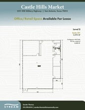 2211 NW Military Dr, San Antonio, TX à louer Plan d’étage– Image 1 sur 1