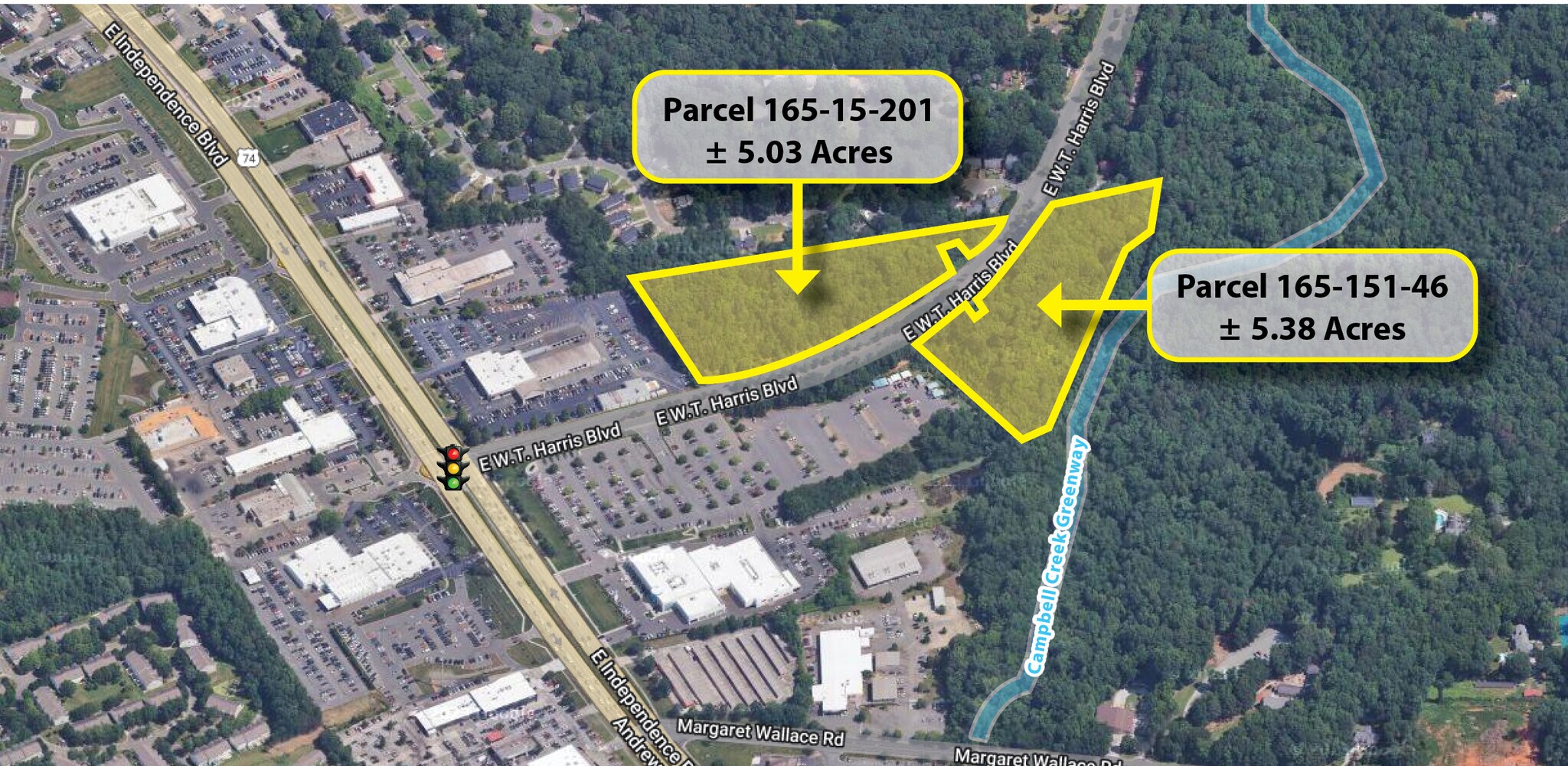 E W.T. Harris Blvd, Charlotte, NC à vendre Aérien– Image 1 sur 2