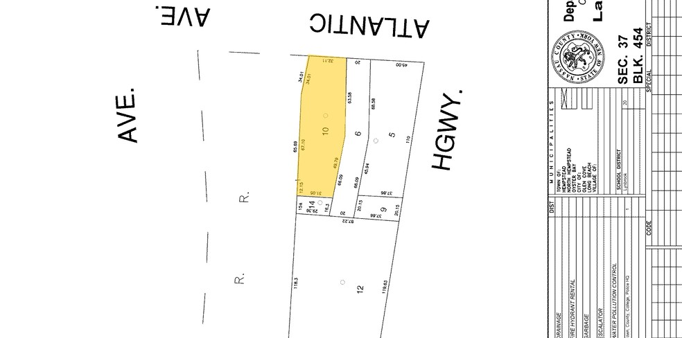 47-49 Atlantic Ave, Lynbrook, NY à louer - Plan cadastral – Image 2 sur 3