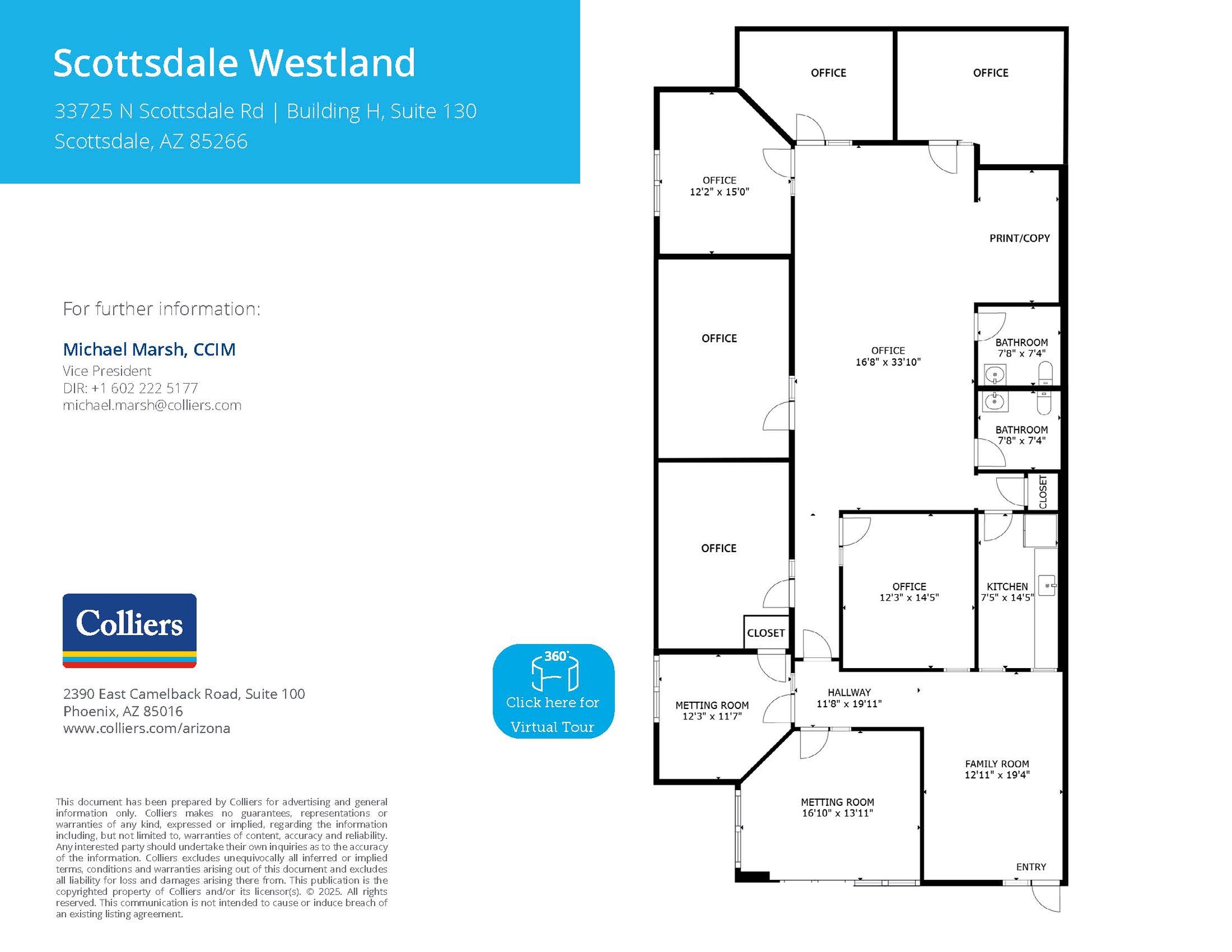 33725 N Scottsdale Rd, Scottsdale, AZ à louer Plan d’étage– Image 1 sur 1