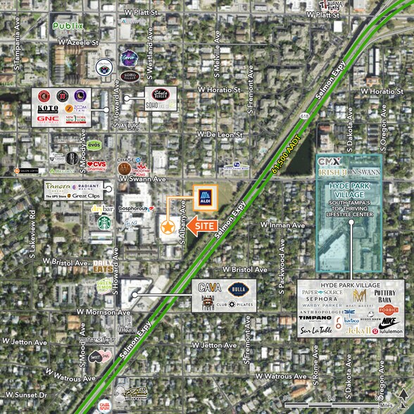 2100 W Swann Ave, Tampa, FL à louer - Photo de l’immeuble – Image 2 sur 5