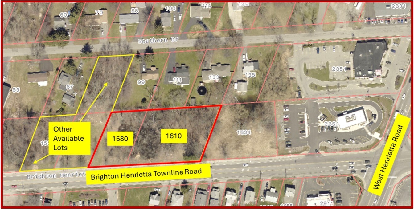 1580-1610 Brighton Henrietta Town Line Rd, Rochester, NY à vendre Aérien– Image 1 sur 2
