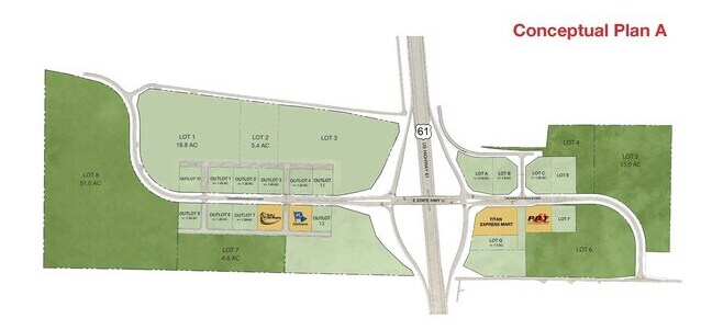 Hwy 61, Moscow Mills, MO à vendre - Plan de site – Image 3 sur 4