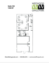 100-810 Westwood Office Park, Fredericksburg, VA à louer Plan d’étage– Image 1 sur 1