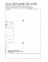 3151 Skylane Dr, Carrollton, TX à louer Plan d’étage– Image 1 sur 1