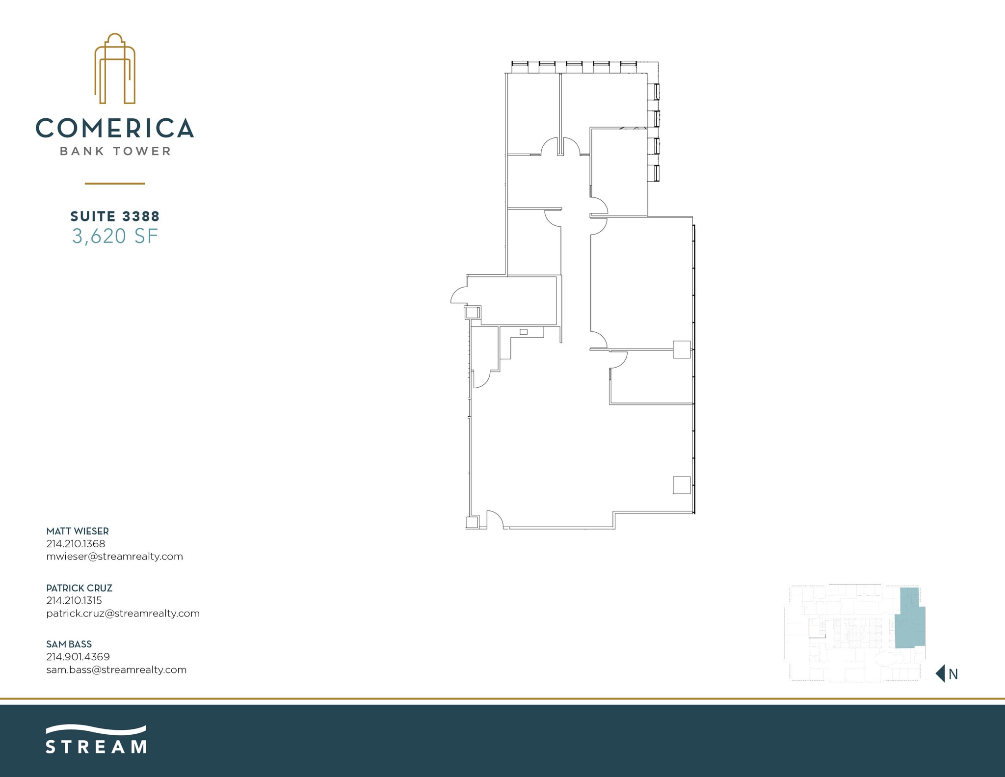 1717 Main St, Dallas, TX à louer Plan d’étage– Image 1 sur 2