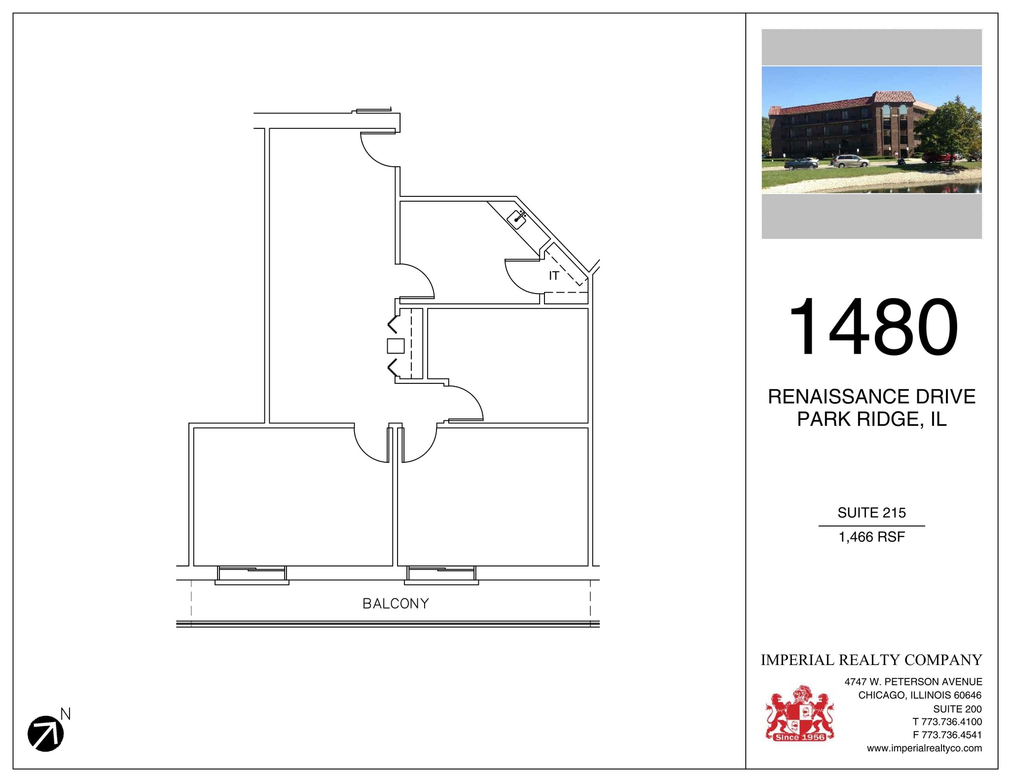 1480 Renaissance Dr, Park Ridge, IL à louer Plan de site– Image 1 sur 1