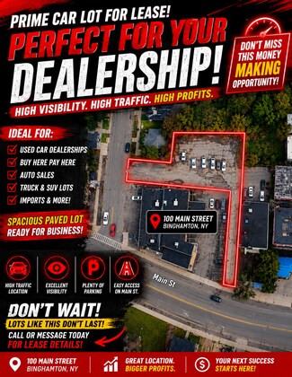 Plus de détails pour 100 Main St, Binghamton, NY - Terrain à louer