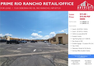 Plus de détails pour 1520 Deborah Rd, Rio Rancho, NM - Local commercial à louer