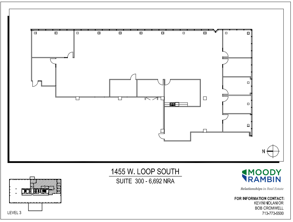 1455 West Loop S, Houston, TX à louer Plan d’étage– Image 1 sur 2