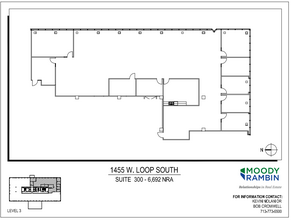 1455 West Loop S, Houston, TX à louer Plan d’étage– Image 1 sur 2