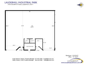 3700-3798 NW 16th St, Lauderhill, FL à louer Plan d’étage– Image 2 sur 3