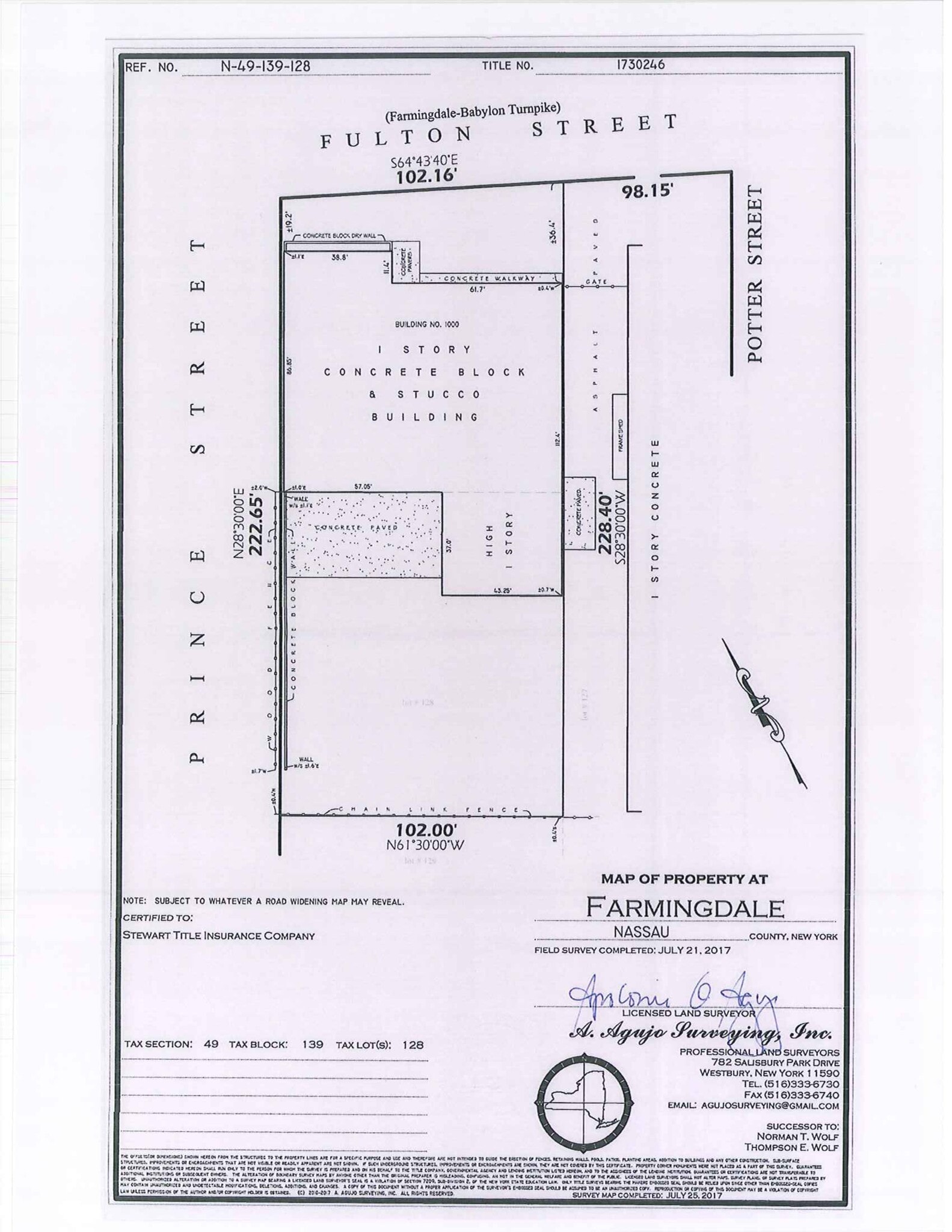 1000 Fulton St, Farmingdale, NY à louer Plan de site– Image 1 sur 1