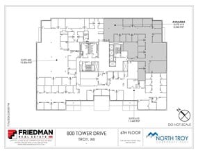 800 Tower Dr, Troy, MI à louer Plan d’étage– Image 2 sur 2