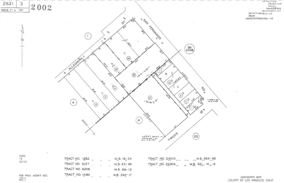 9237 San Fernando Rd, Sun Valley, CA à vendre - Plan cadastral – Image 3 sur 8