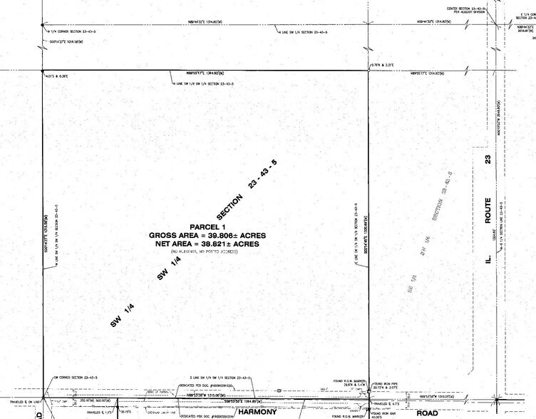 35 to 110 Acres in Marengo, Marengo, IL à vendre - Plan cadastral – Image 1 sur 3