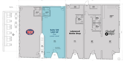 16300-16306 Detroit Ave, Cleveland, OH à louer Plan d’étage– Image 1 sur 2