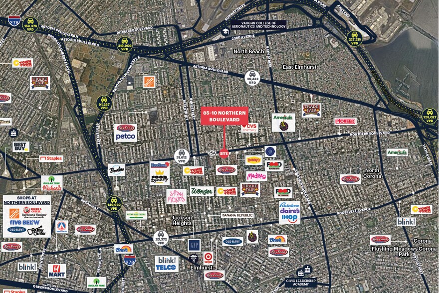 8510 Northern Blvd, Jackson Heights, NY à louer - Aérien – Image 2 sur 2