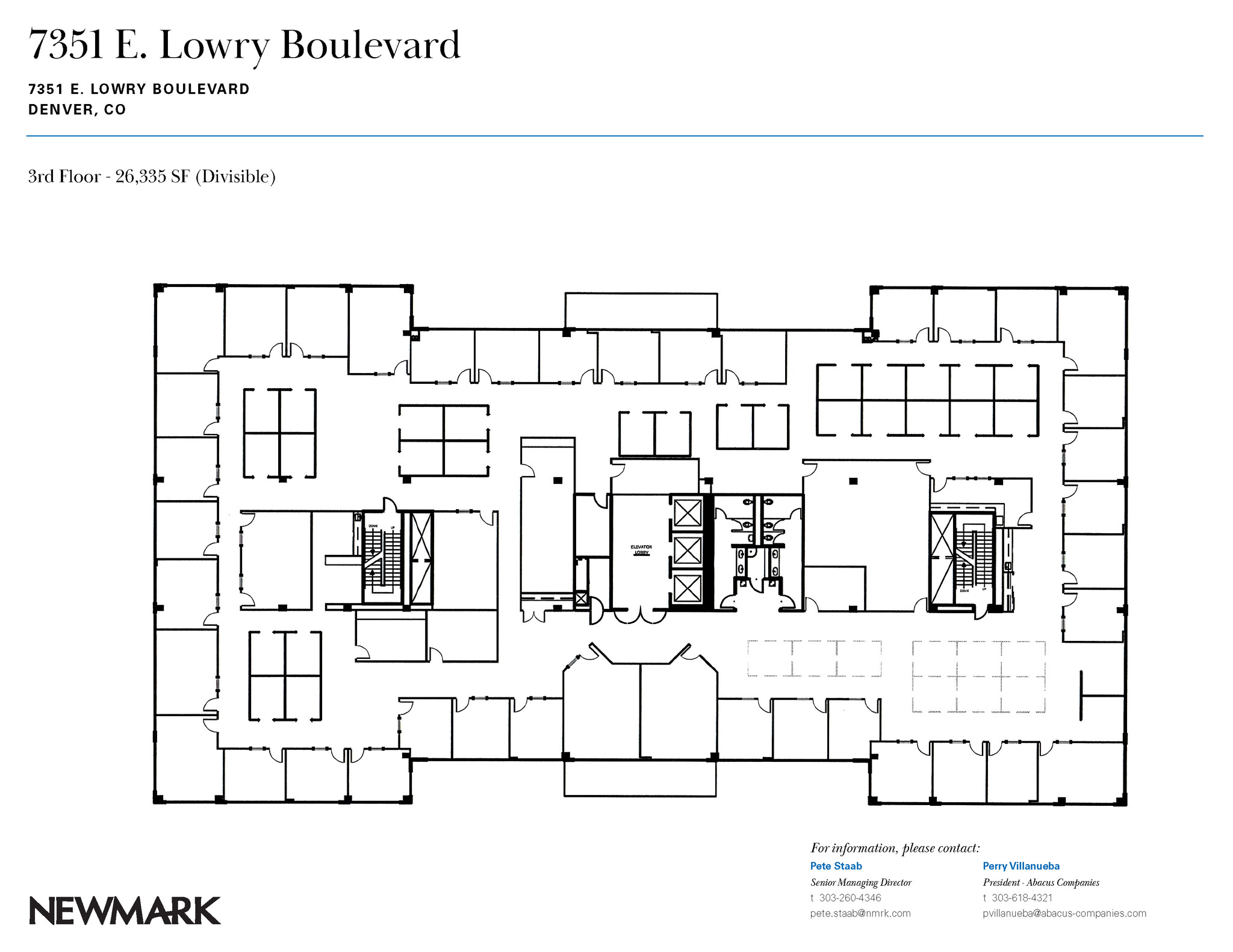 7351 Lowry Blvd, Denver, CO à louer Plan d’étage– Image 1 sur 1