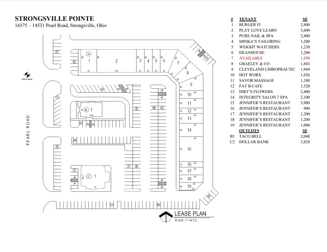 14375-14531 Pearl Rd, Strongsville, OH à louer Plan de site– Image 1 sur 1