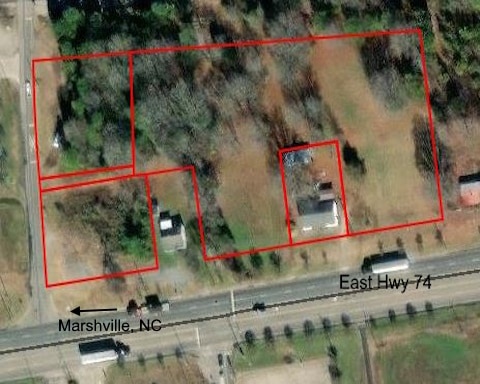 E 74 Hwy, Marshville, NC à vendre - Aérien – Image 1 sur 2