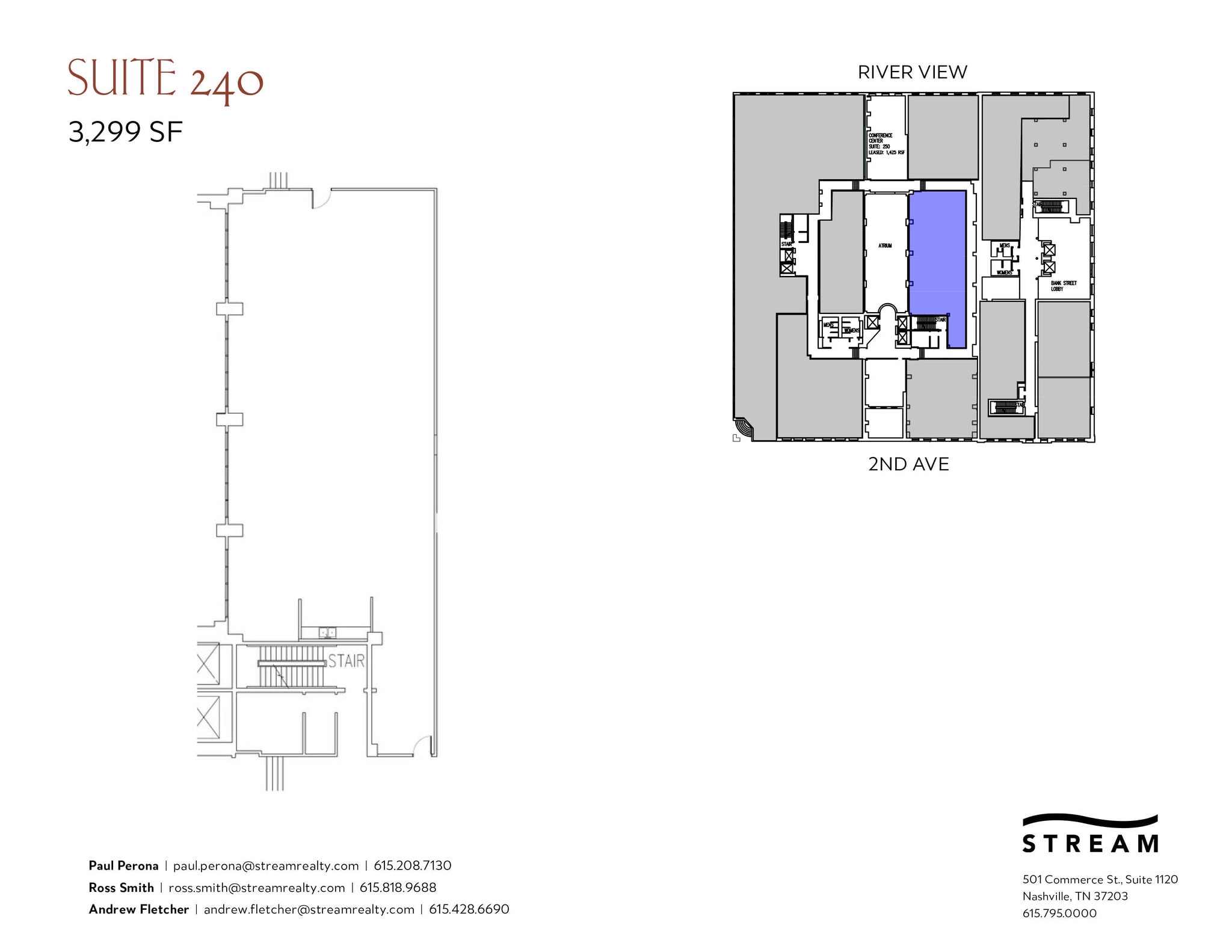 214 2nd Ave N, Nashville, TN à louer Plan d’étage– Image 1 sur 1