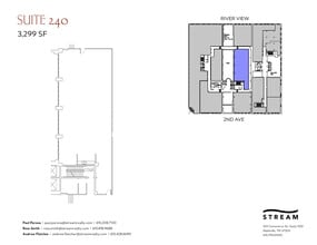 214 2nd Ave N, Nashville, TN à louer Plan d’étage– Image 1 sur 1