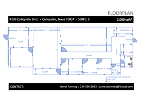 4209 Colleyville Blvd, Colleyville, TX à louer Plan d’étage– Image 1 sur 2